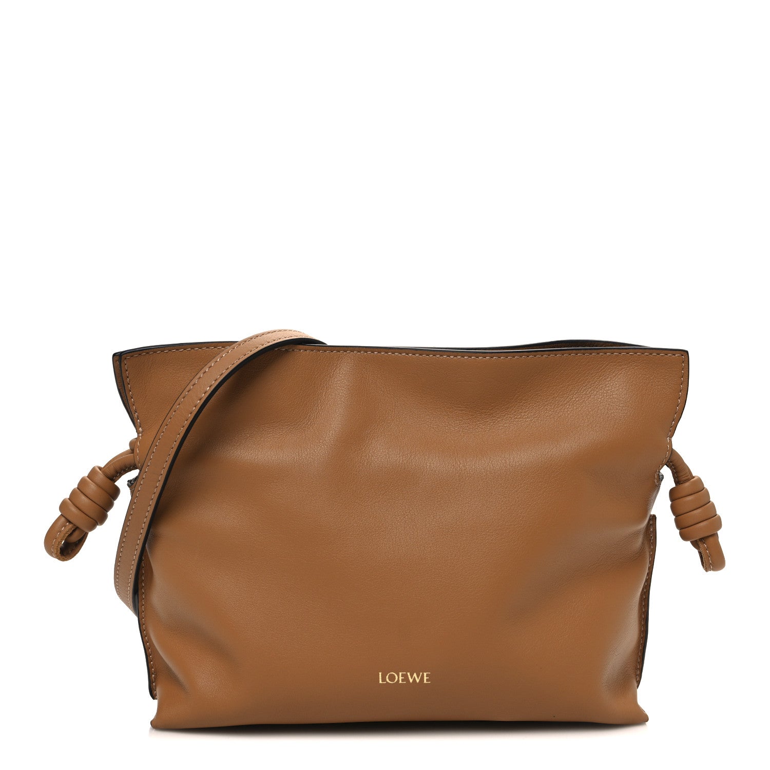 Loewe Calfskin Mini Flamenco Knot Clutch Warm Desert 1 of 10