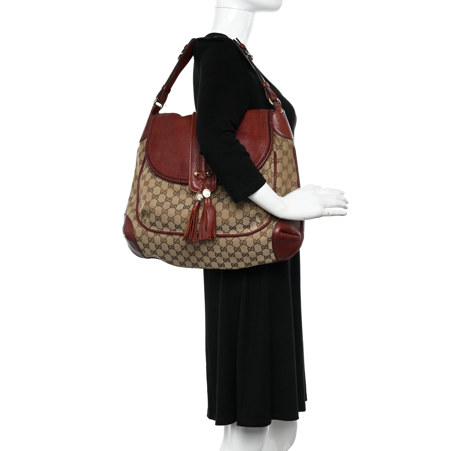 Monogram Medium Marrakech Hobo Red
