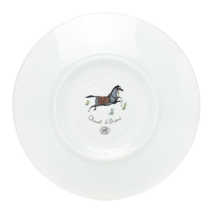 Hermes Porcelain Cheval d'Orient Tea Cup and Saucer Set of 2 5 of 10