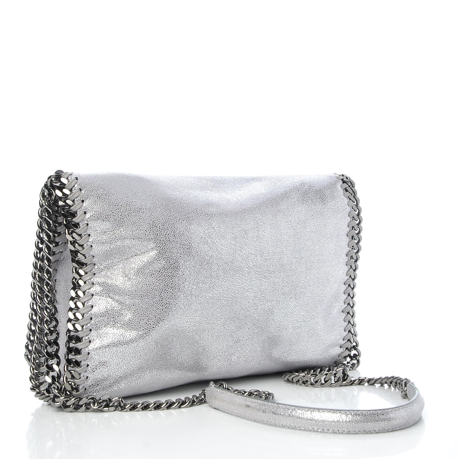 Stella McCartney Shaggy Deer Falabella Messenger Silver 3 of 11
