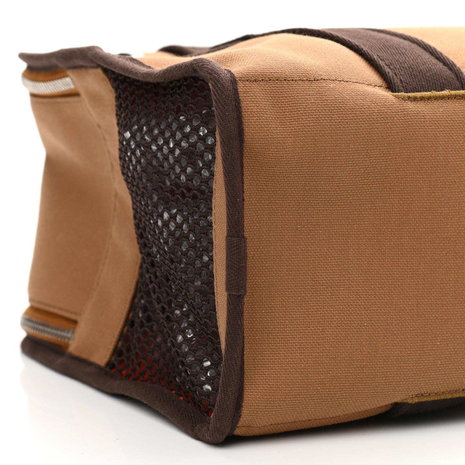 Hermes Polyamide Cotton Carrying Dog Bag Fauve Feu 8 of 9