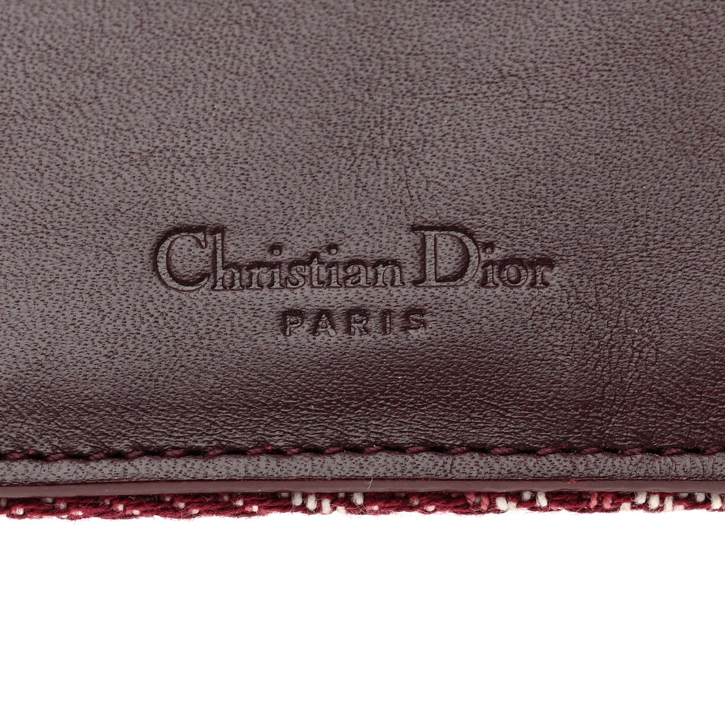 Monogram Saddle Wallet Burgundy