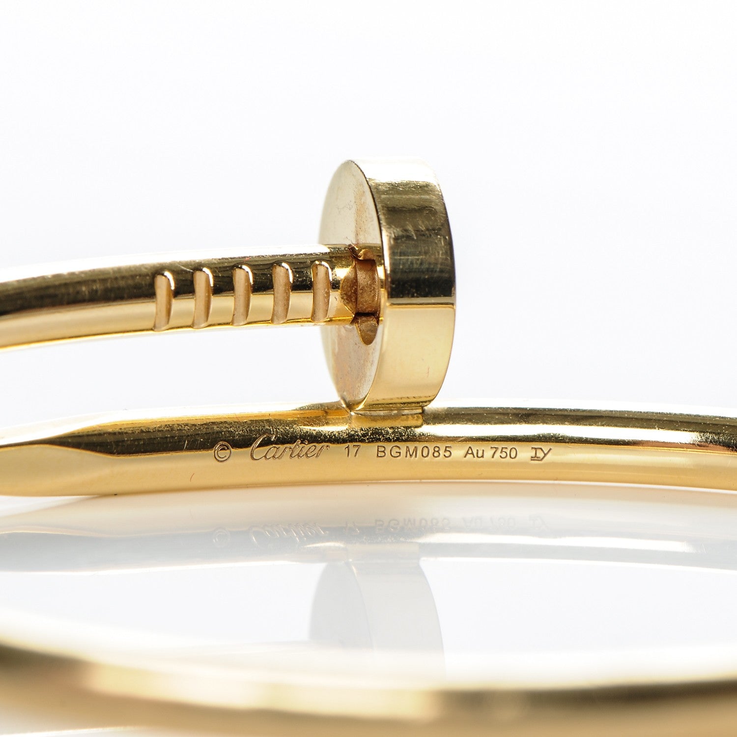 Cartier 18K Yellow Gold Juste Un Clou Bracelet 17 4 of 4