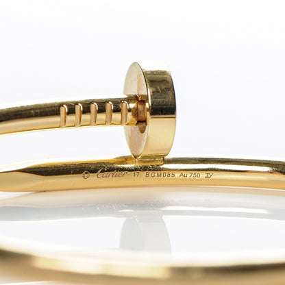 Cartier 18K Yellow Gold Juste Un Clou Bracelet 17 4 of 4