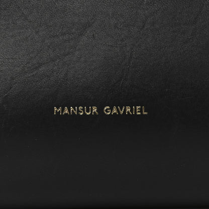 Mansur Gavriel Vegetable Tanned Calfskin Bucket Bag Black Flamma 6 of 16