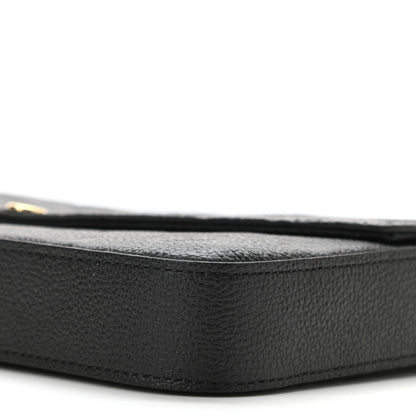 Louis Vuitton Empreinte Pochette Felicie Chain Wallet Black 10 of 11