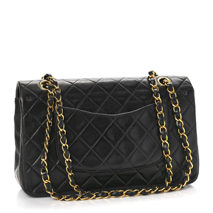 Chanel Lambskin Quilted Medium Double Flap Black 2 of 12