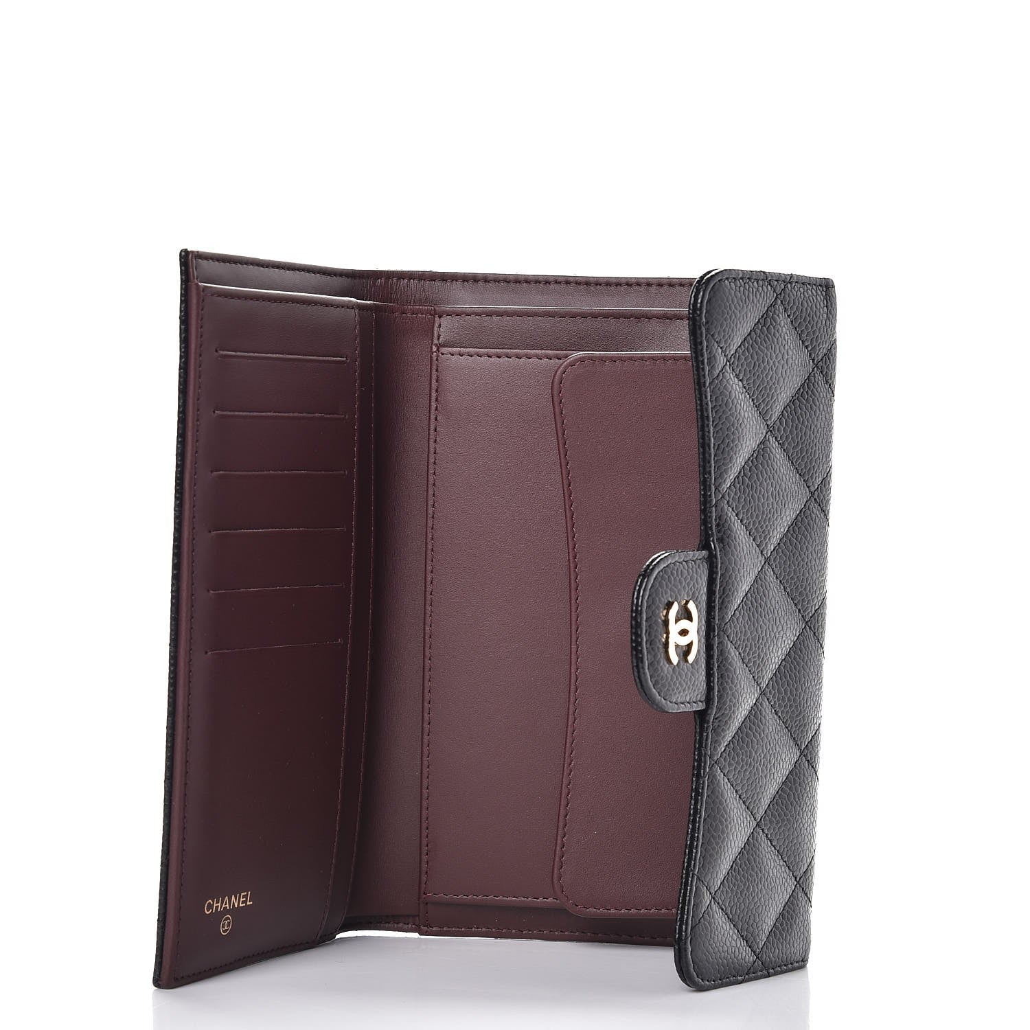 Chanel Caviar Quilted Large Flap Wallet Black 5 of 9