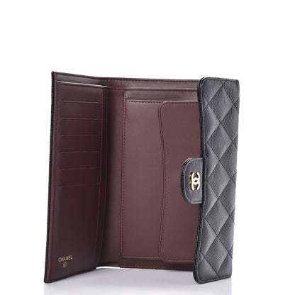 Chanel Caviar Quilted Large Flap Wallet Black 5 of 9