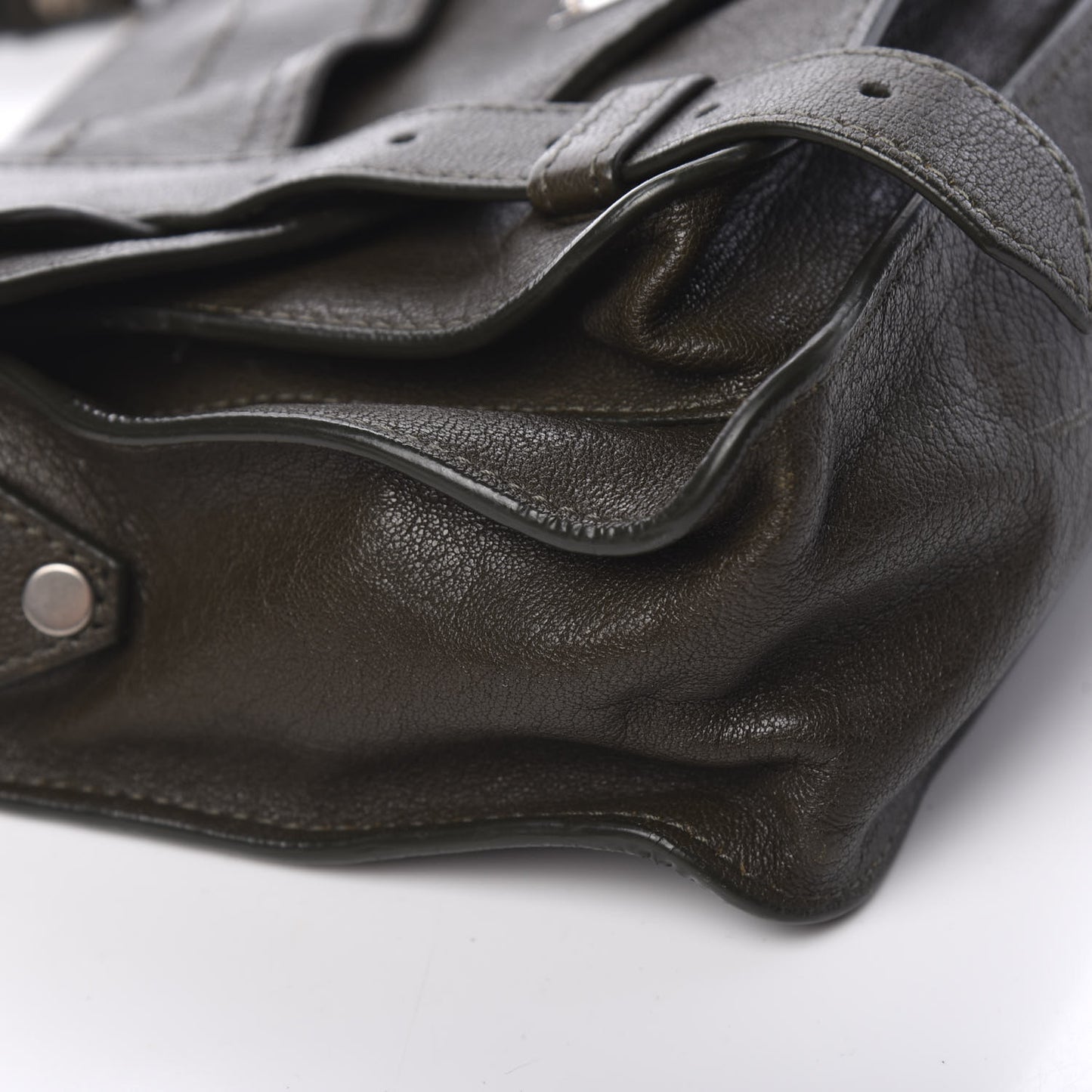 Lambskin Tiny PS1 Satchel Military