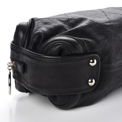 Chanel Calfskin Stitched Bowler Black 8 of 9