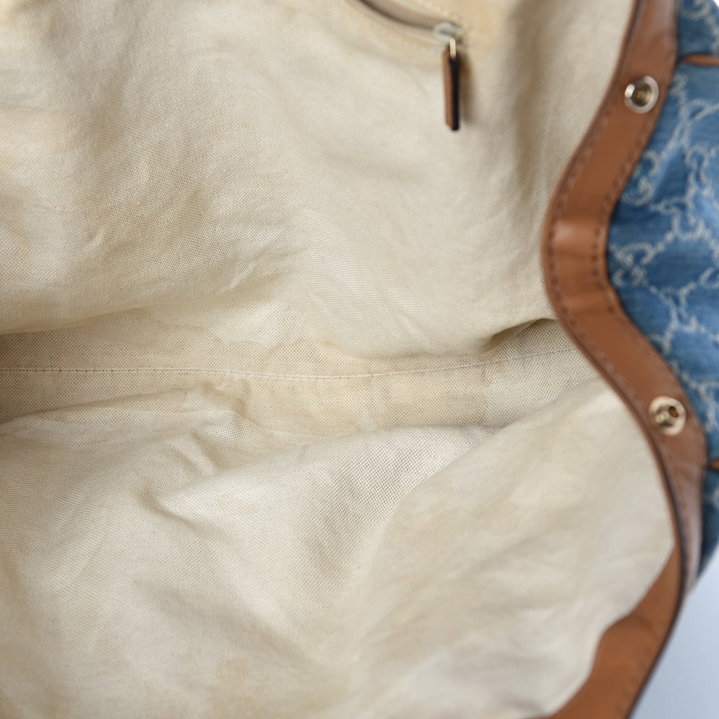 Denim Monogram Large Sukey Tote