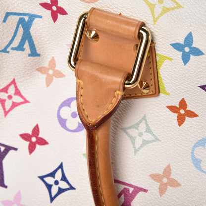 Louis Vuitton Monogram Multicolor Speedy 30 White 17 of 18