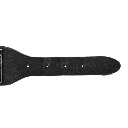 Valentino Garavani Calfskin Crystal Macro Rockstud Bracelet Black 8 of 9