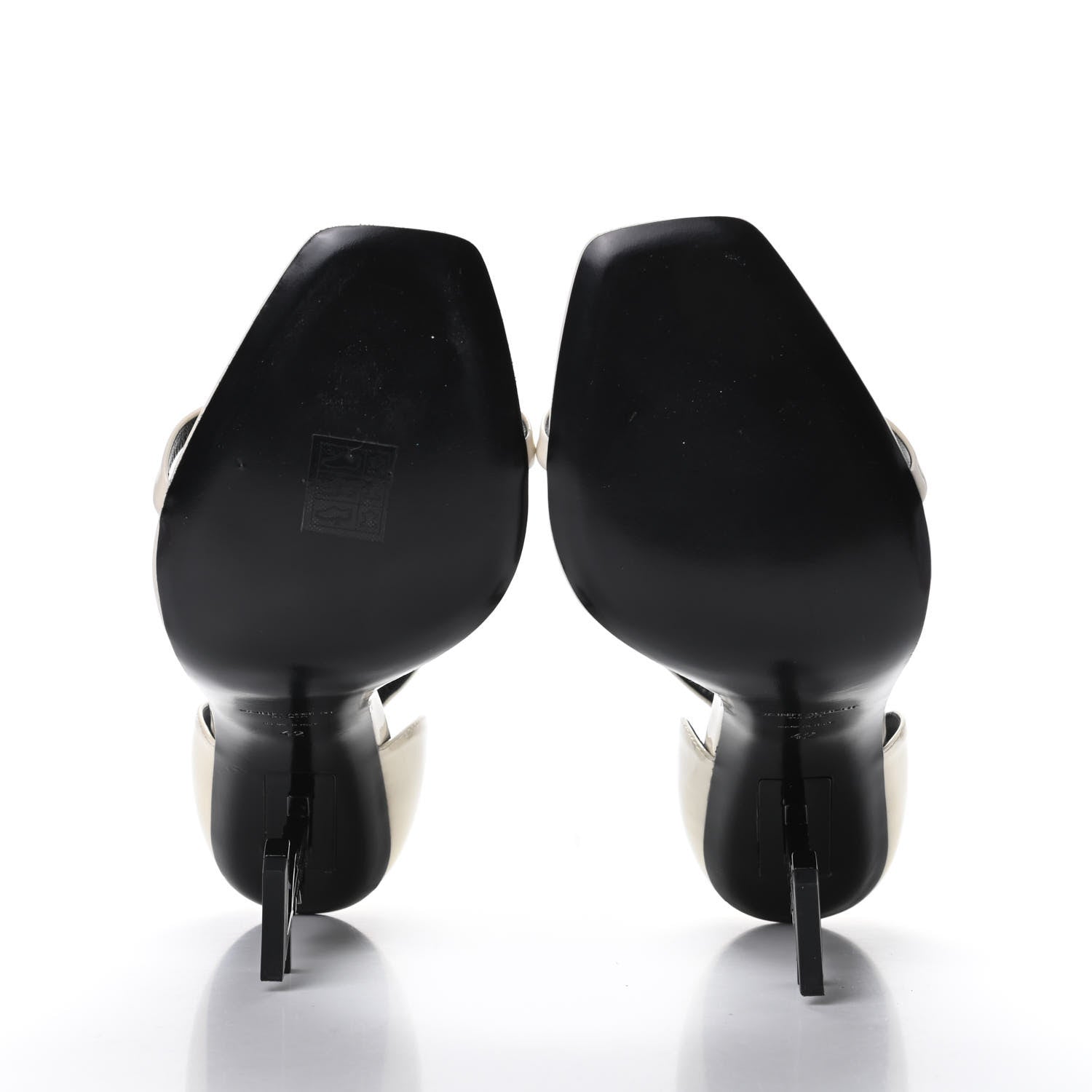Saint Laurent Patent Calfskin Opyum 110 Sandals 42 Neutro 5 of 10