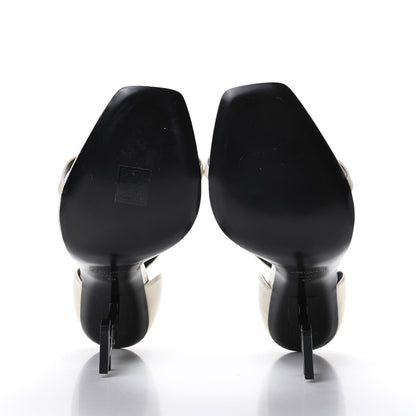 Saint Laurent Patent Calfskin Opyum 110 Sandals 42 Neutro 5 of 10
