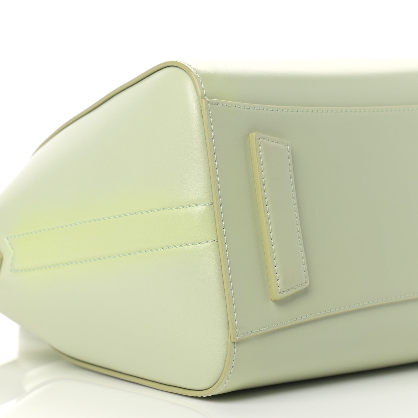 Shiny Lord Calfskin Small Antigona Aqua Green