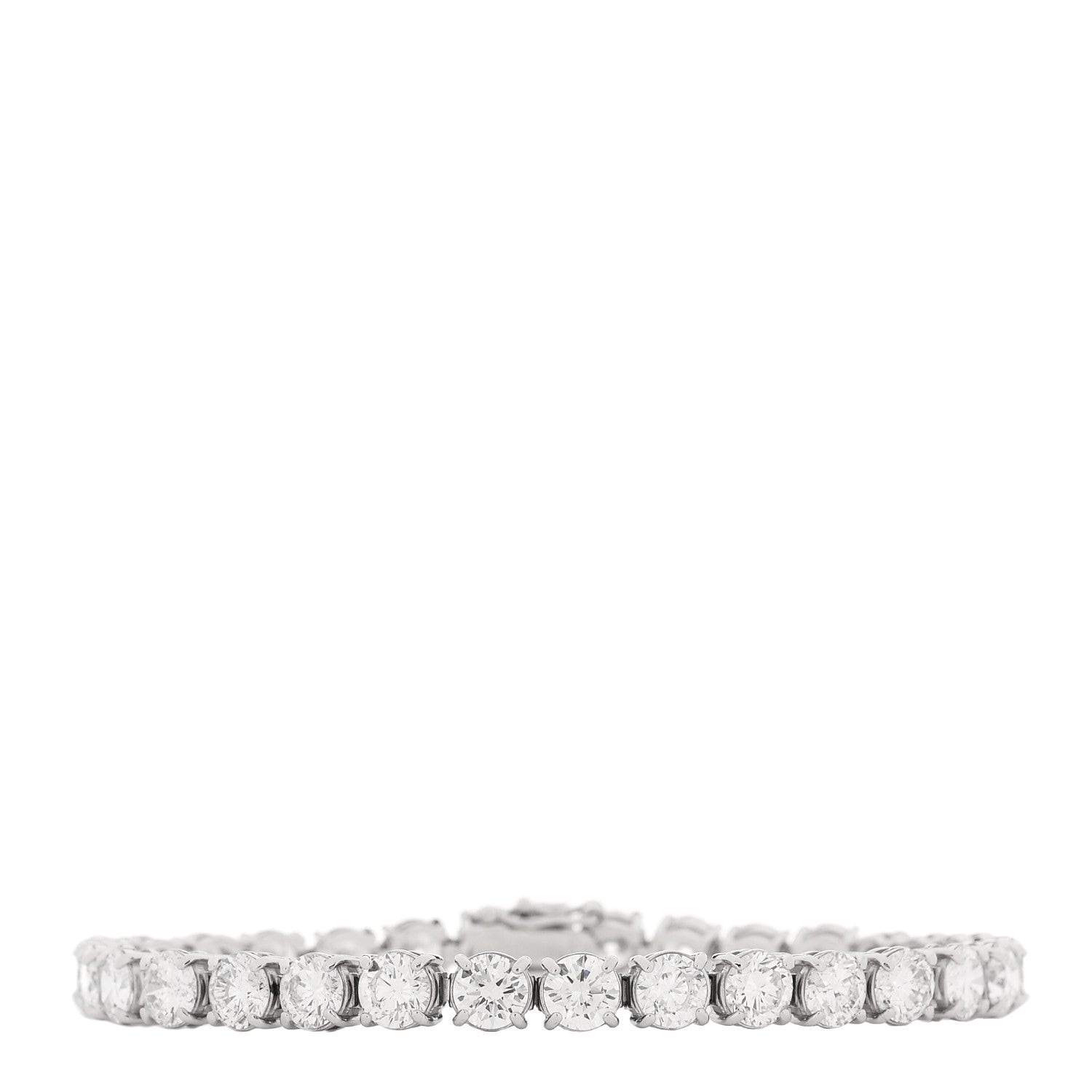 Parker & West by FASHIONPHILE Platinum Diamond 17.16ctw Tennis Bracelet 1 of 6