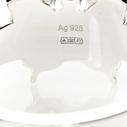 Gucci Sterling Silver Butterfly Band Ring 54 6.75 4 of 5