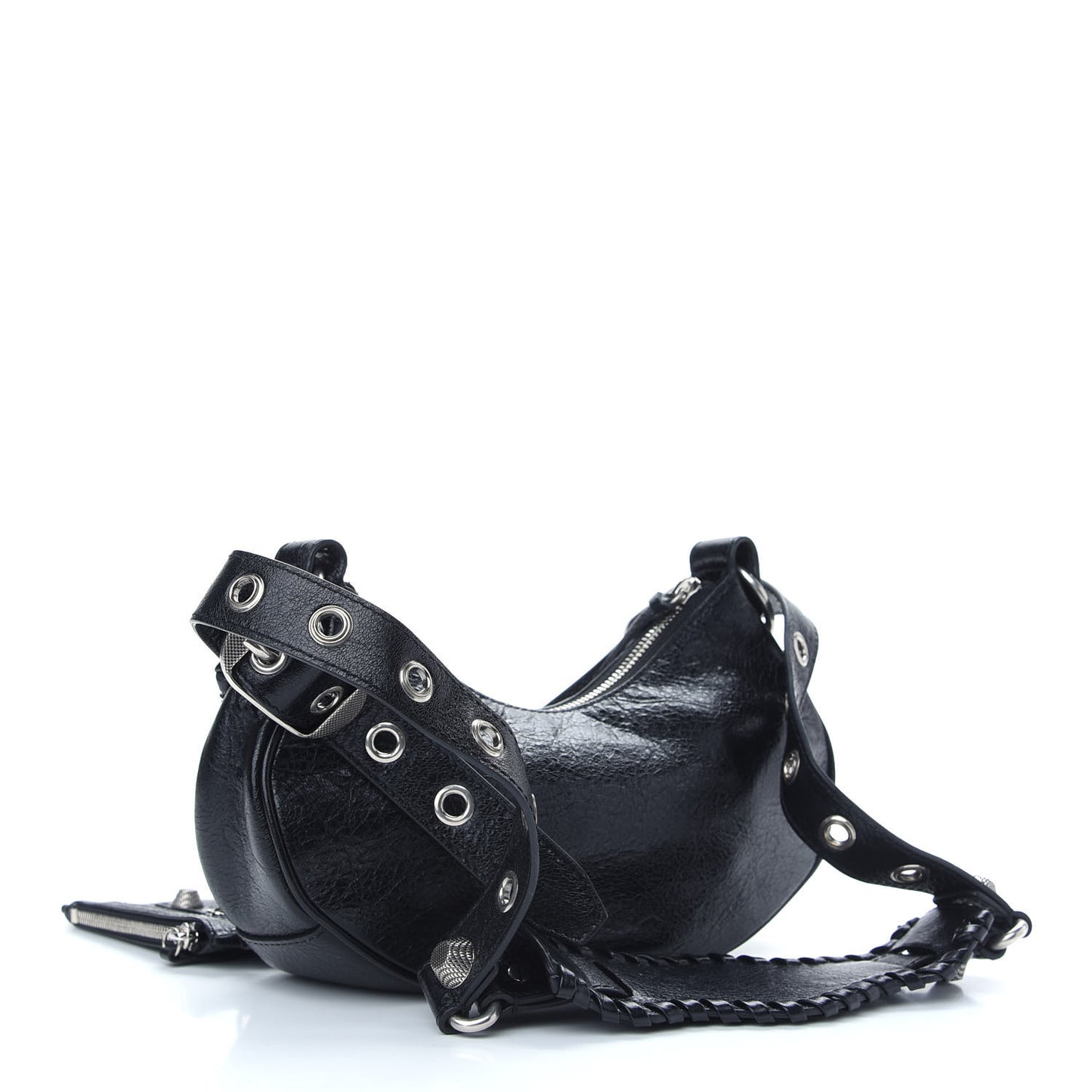Agneau Arena Le Cagole Shoulder Bag XS Black