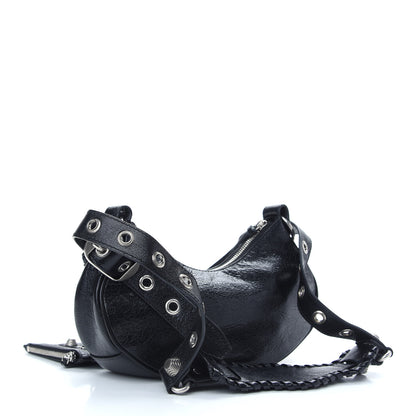 Balenciaga Agneau Arena Le Cagole Shoulder Bag XS Black 3 of 9
