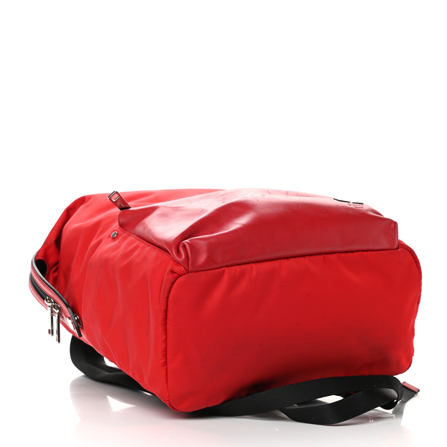 Fendi Nylon Vitello Backpack Red 4 of 16