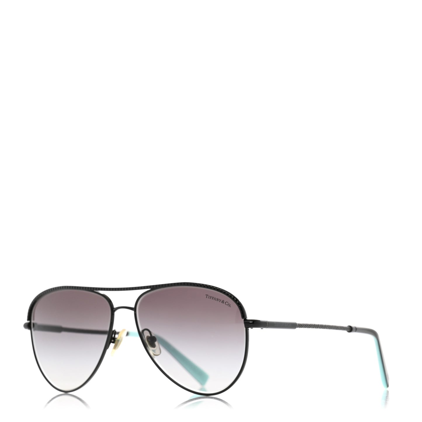 Acetate TF3062 Pilot Sunglasses Black Blue