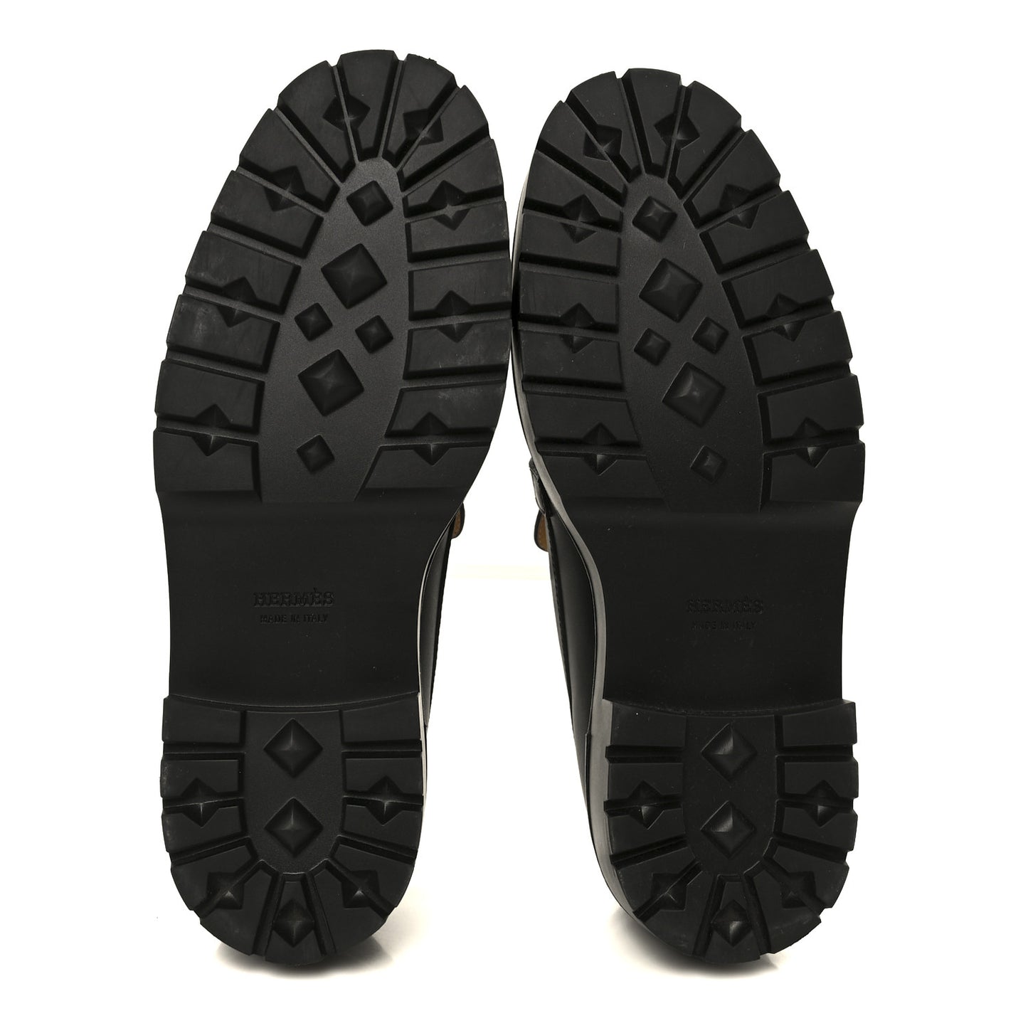 Calfskin Womens Icone Loafers 37 Black