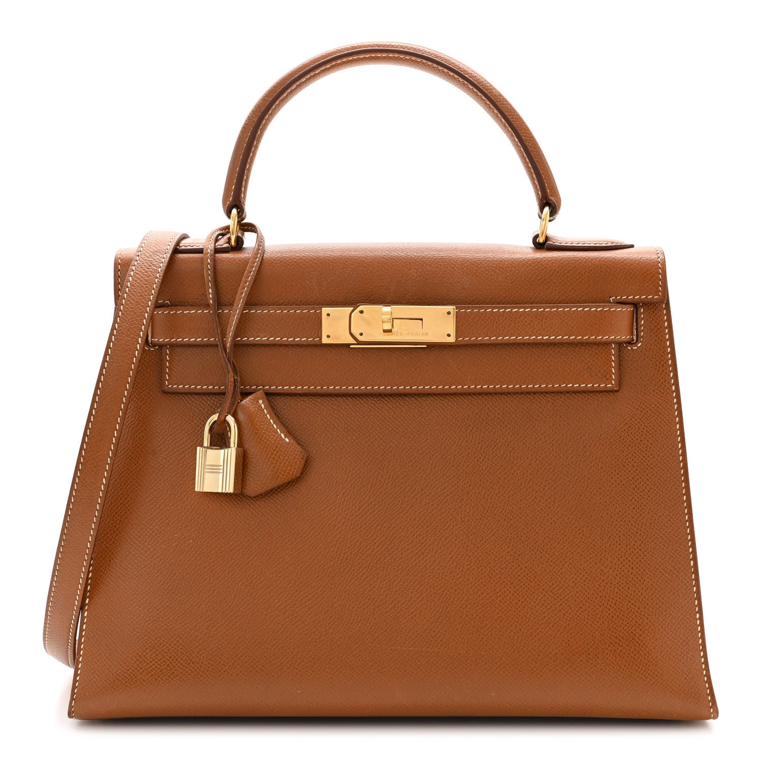 Hermes Courchevel Kelly Sellier 28 Gold 1 of 10