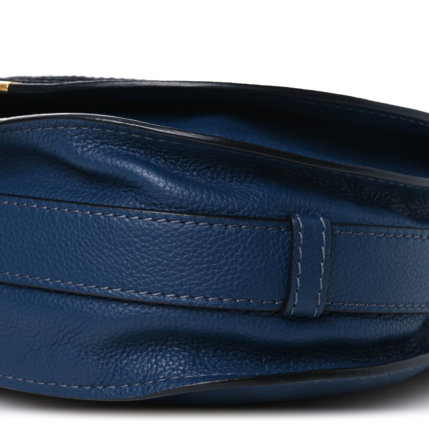 Chloe Calfskin Medium Marcie Round Crossbody Bag Royal Navy 10 of 10
