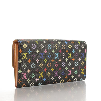 Louis Vuitton Monogram Multicolor Sarah Wallet Black 3 of 8