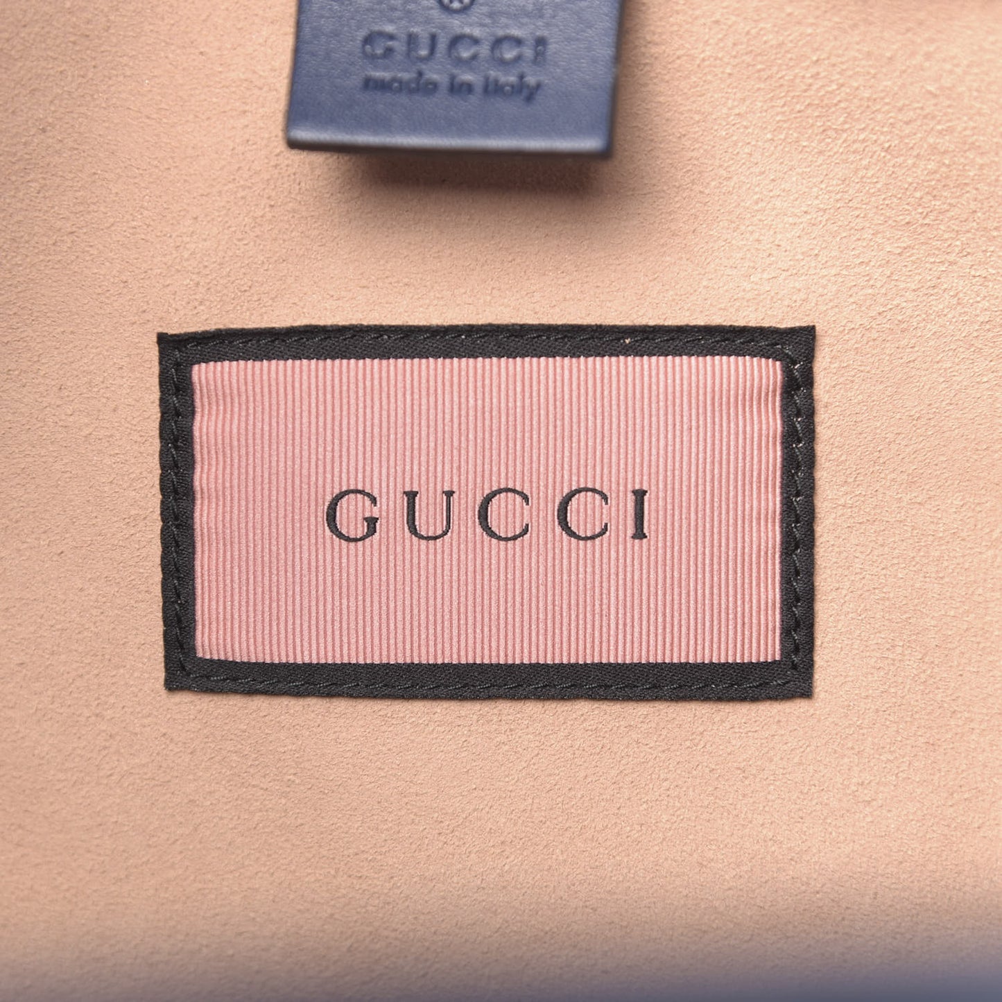 Calfskin GucciGhost Print Duffle Blue Agata Hibiscus Red