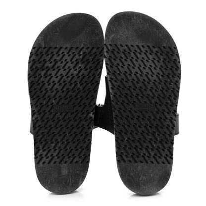Hermes Calfskin Womens Chypre Sandals 38 Black 6 of 12
