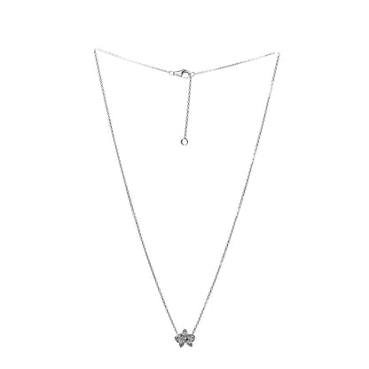 Cartier 18K White Gold Diamond Caresse D'Orchidees Par Necklace 2 of 6