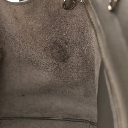 Saint Laurent Grained Calfskin Small Cabas Rive Gauche Fog 13 of 13