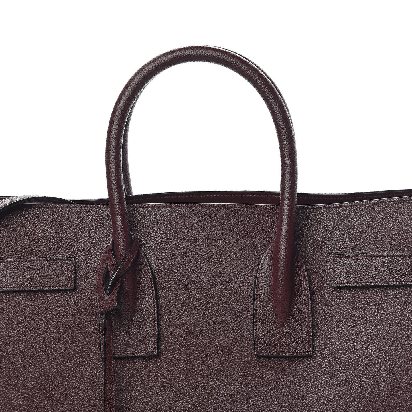 Grained Calfskin Small Classic Sac De Jour Amaranto