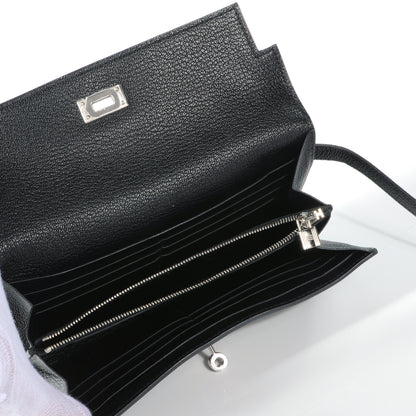 Hermes Chevre Kelly Longue Wallet Black 5 of 9
