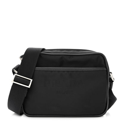 Prada Tessuto Nylon Saffiano Logo Camera Bag Black 1 of 11