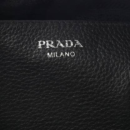 Prada Vitello Daino Crossbody Bag Black 5 of 11