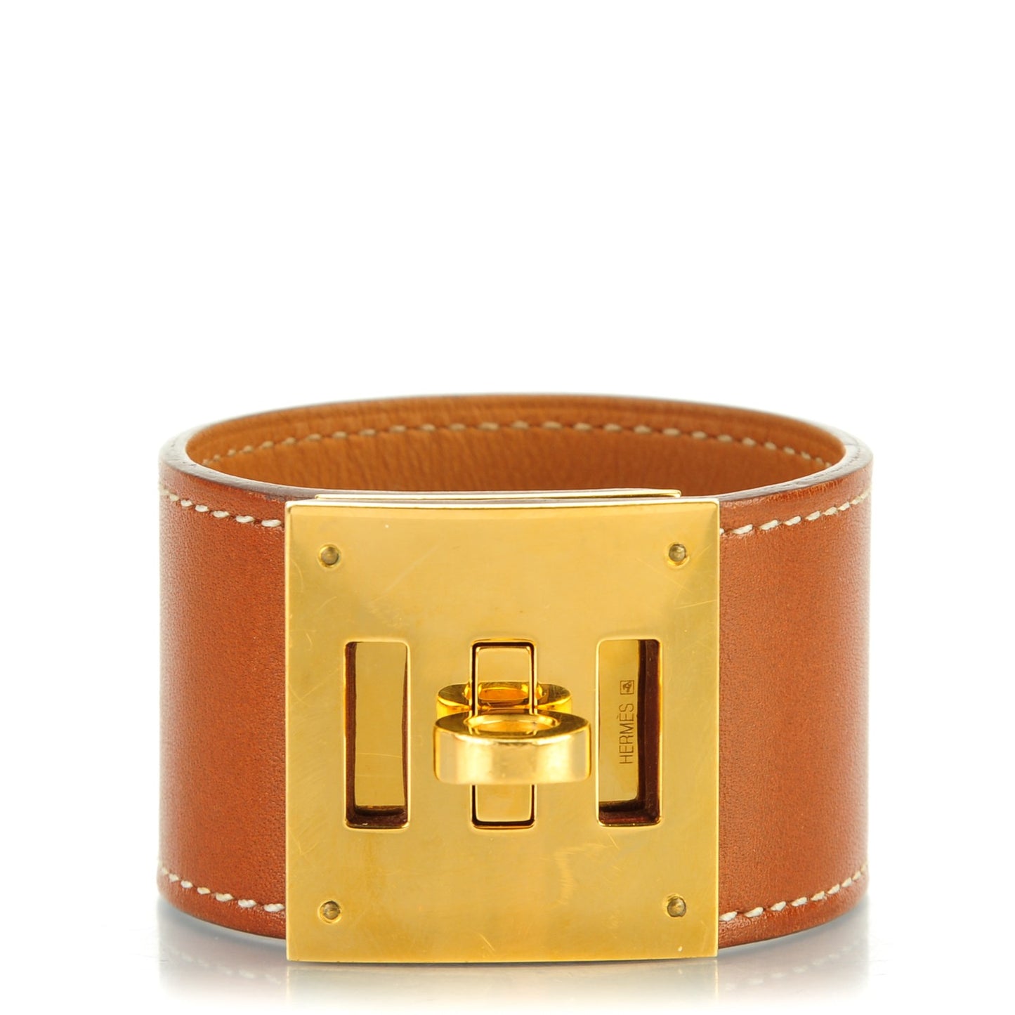 Natural Barenia Kelly Dog Cuff