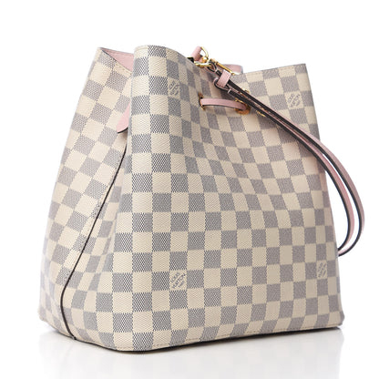Louis Vuitton Damier Azur Neonoe MM Eau De Rose 2 of 8