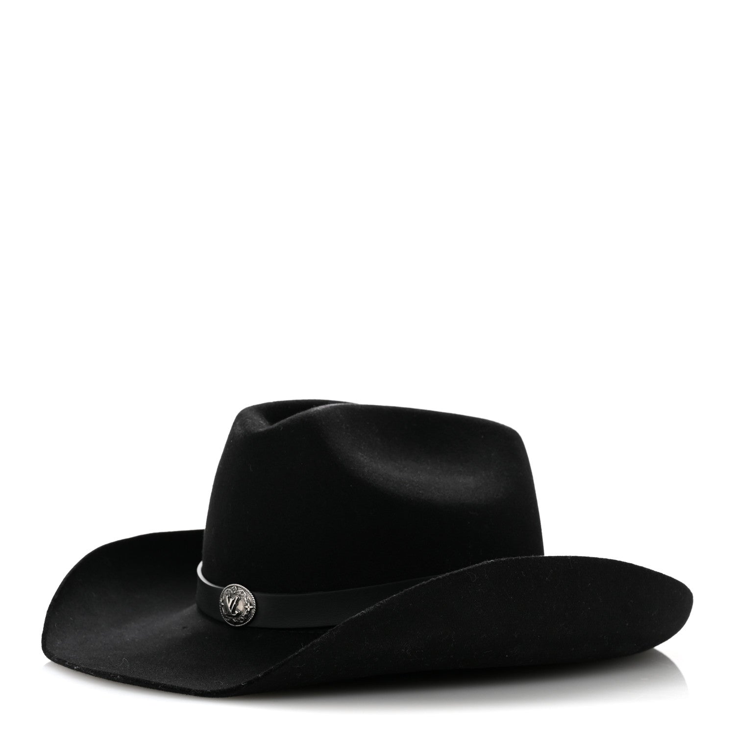 Louis Vuitton Felt Western Hat M Black 1 of 9