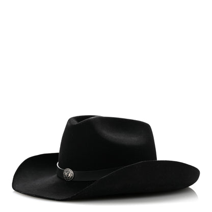 Louis Vuitton Felt Western Hat M Black 1 of 9