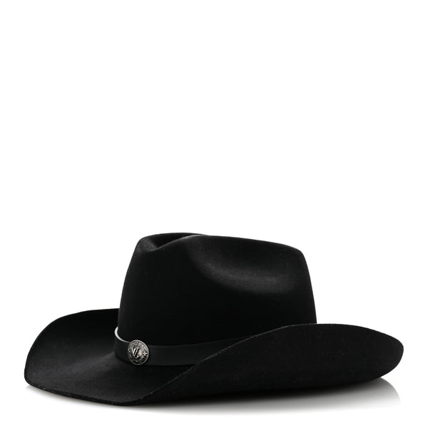 Louis Vuitton Felt Western Hat M Black 1925994 – FASHIONPHILE