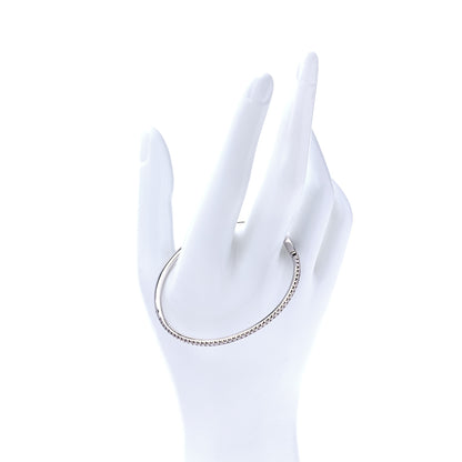 Tiffany 18K White Gold Diamond Metro Bangle Bracelet 2 of 7