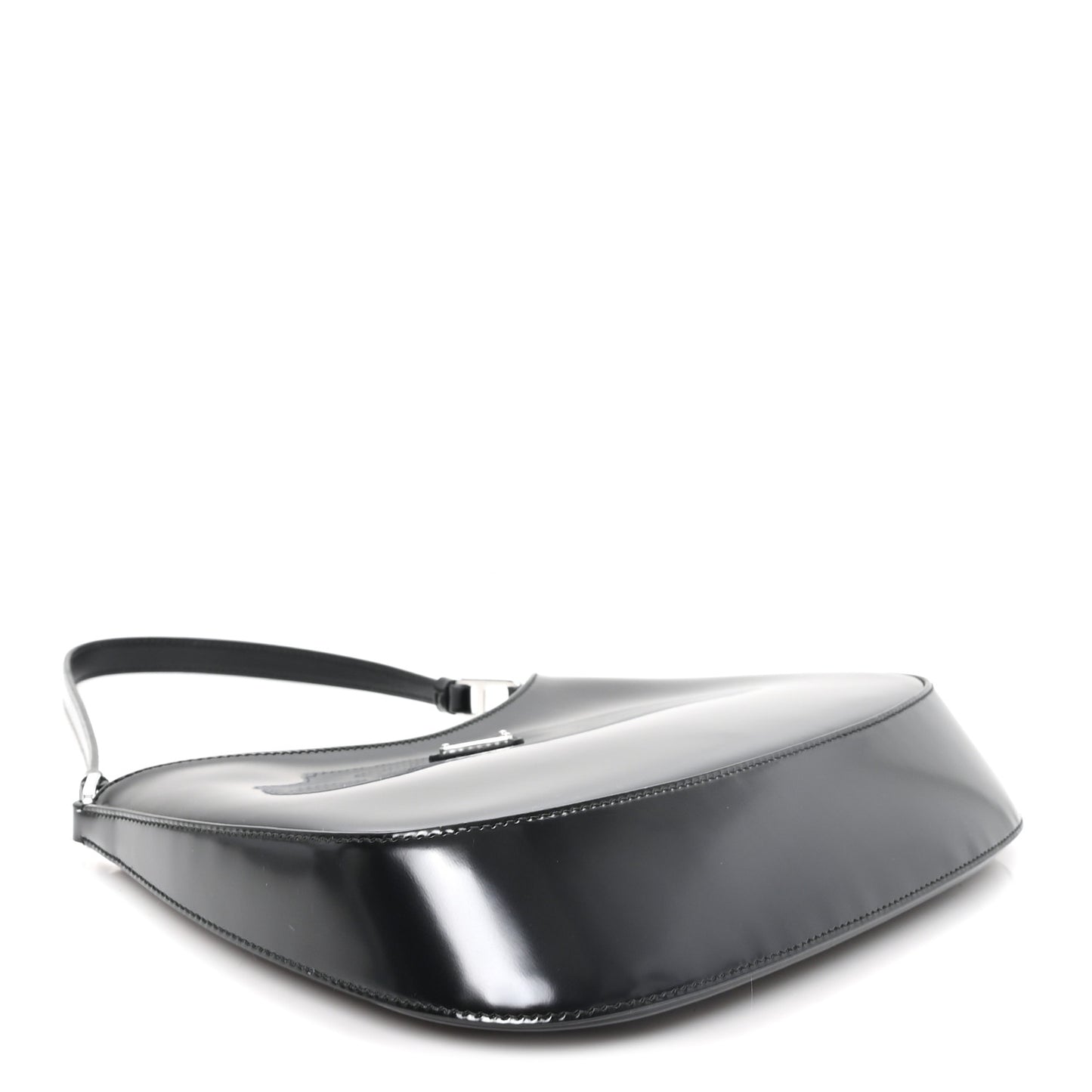 Spazzolato Cleo Shoulder Bag Black