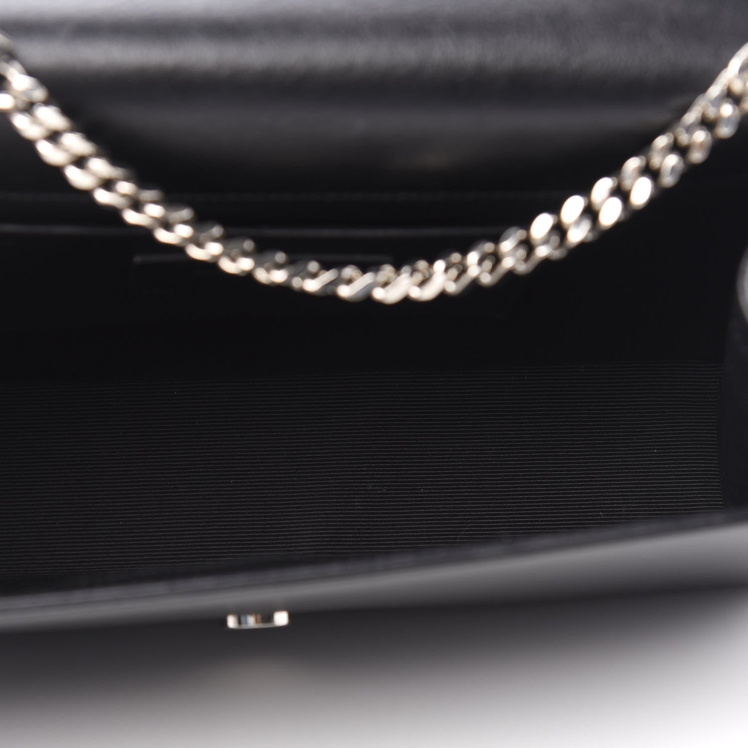 Saint Laurent Calfskin Studded Medium Monogram Satchel Black 5 of 10