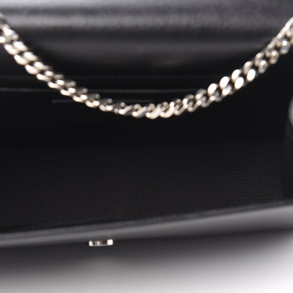 Saint Laurent Calfskin Studded Medium Monogram Satchel Black 5 of 10