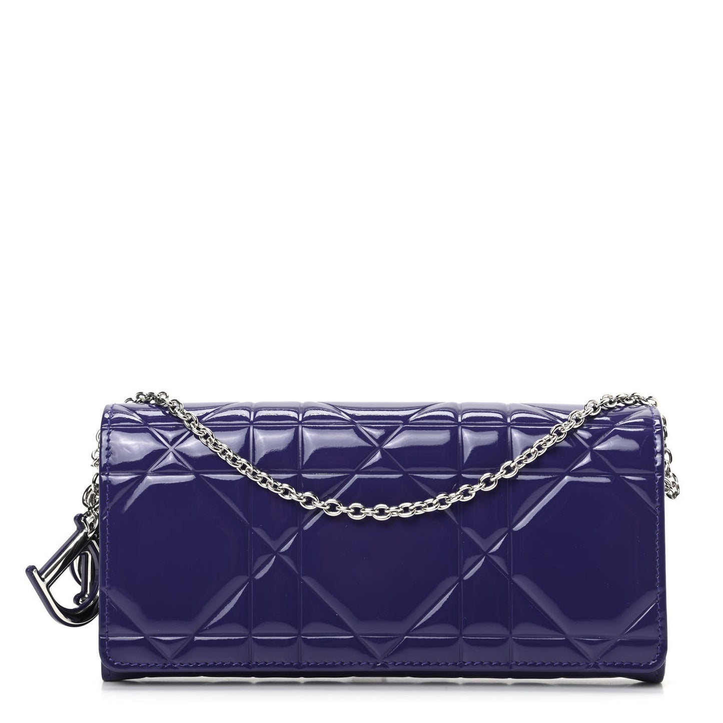 Patent Cannage Rendez-vous Chain Wallet Violet