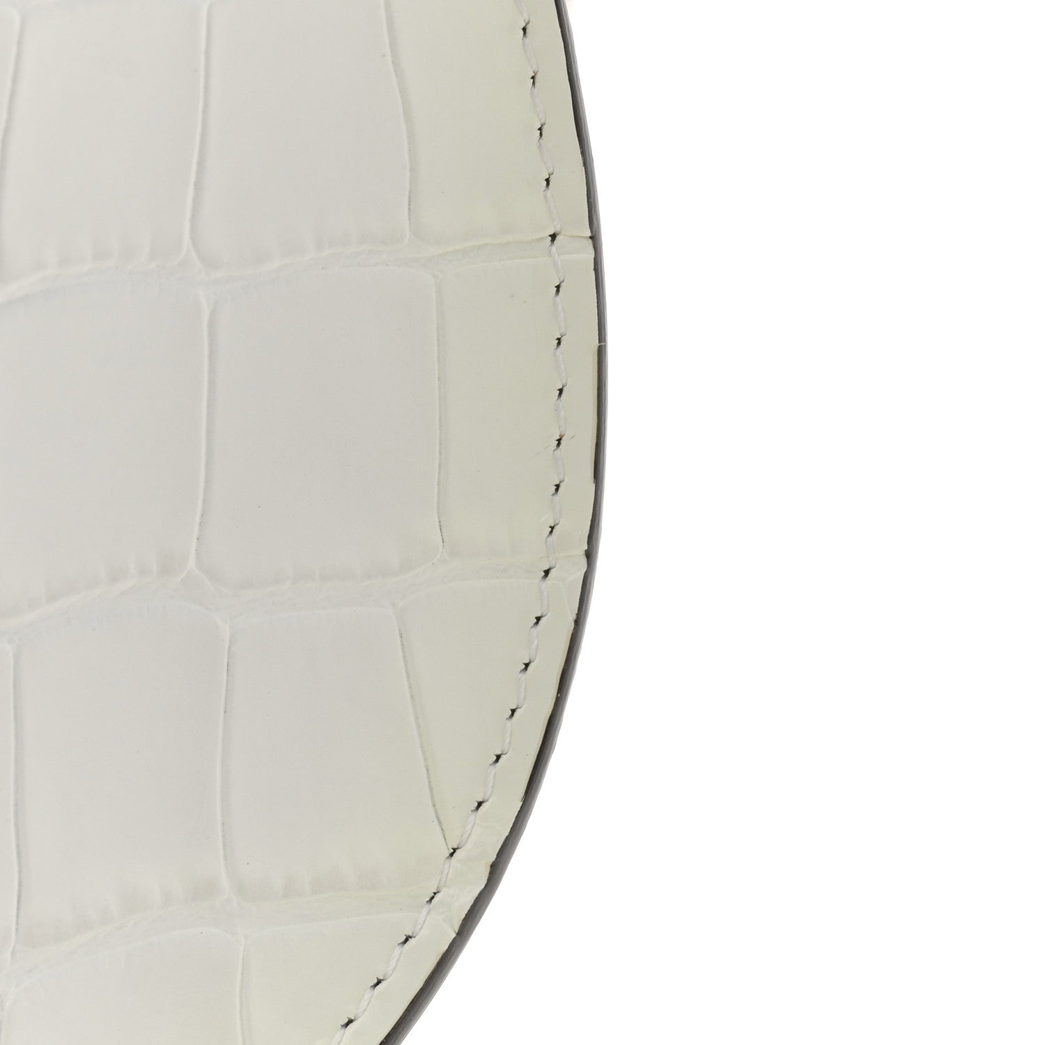 Chloe Calfskin Crocodile Embossed Small Tess Bag Brilliant White 12 of 12